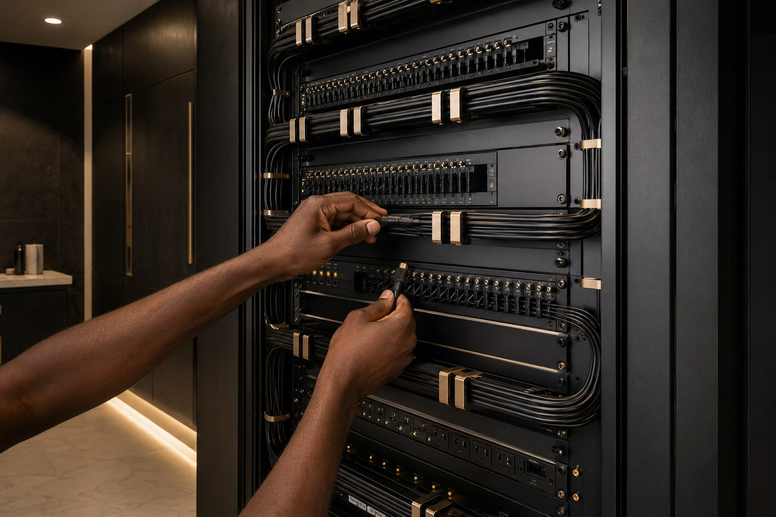 A meticulous AWTOM8 smart-home installation and commissioning process